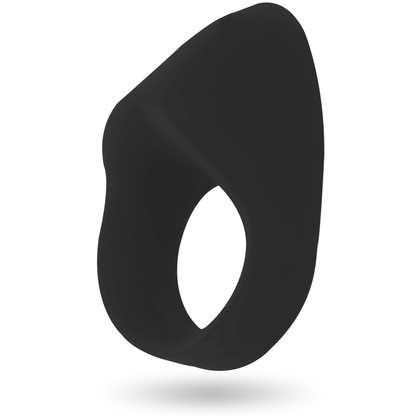 Close-up do INTENSE Anel Vibrador Recarregável OTO Preto, destacando o seu design ergonómico e material de silicone suave.