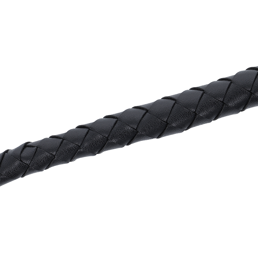 Chicote Bondage Darkness Preto 210cm para exploração BDSM e jogos sensoriais.