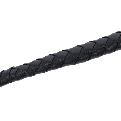 Chicote Bondage Darkness Preto 210cm para exploração BDSM e jogos sensoriais.