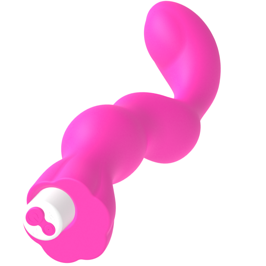 VIBRADOR DE GOMA ROSA GEORGE - PUNTO G