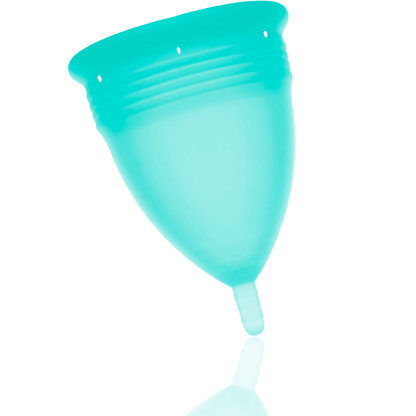 STERCUP - COPA MENSTRUAL DE SILICONA APROBADA POR LA FDA AGUAMARINA - TALLA L
