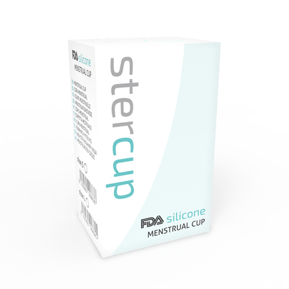 STERCUP - COPA MENSTRUAL DE SILICONA APROBADA POR LA FDA AGUAMARINA - TALLA L