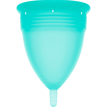 STERCUP - COPA MENSTRUAL DE SILICONA APROBADA POR LA FDA AGUAMARINA - TALLA L