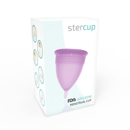 STERCUP - COPA MENSTRUAL DE SILICONA APROBADA POR LA FDA COLOR LILA - TALLA G