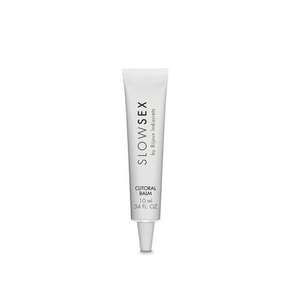 Frasco do Bálsamo Estimulante de Clítoris BIJOUX Slow Sex 10ml com efeito calor e aroma de coco
