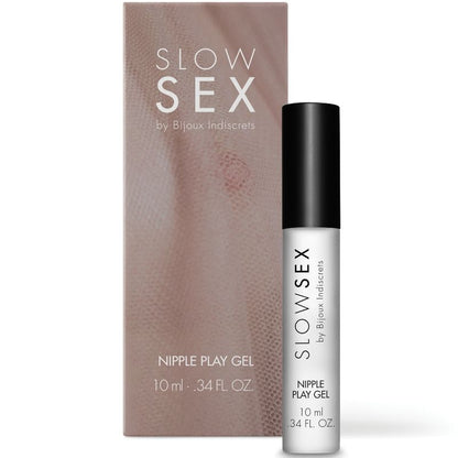 Gel estimulante de mamilos BIJOUX Slow Sex 10 ML com efeito frio e sabor a coco.