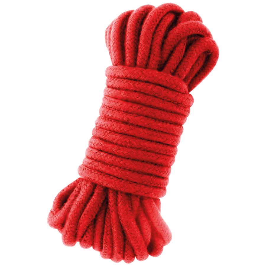 Corda Japonesa Darkness de 10 metros vermelha para bondage e shibari.