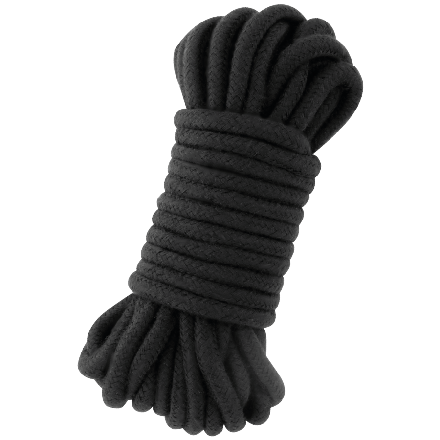 Corda Japonesa Darkness 10m de algodão preta para bondage e shibari.