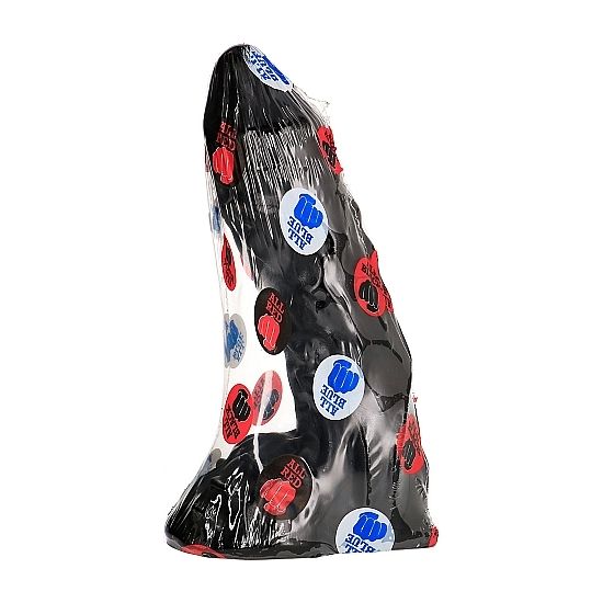 ALL BLACK Dildo Realista 23 cm com veias detalhadas para prazer intenso