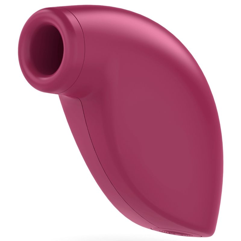Satisfyer One Night Stand - Estimulador de Ondas de Pressão em vermelho berry, mostrando seu design compacto.