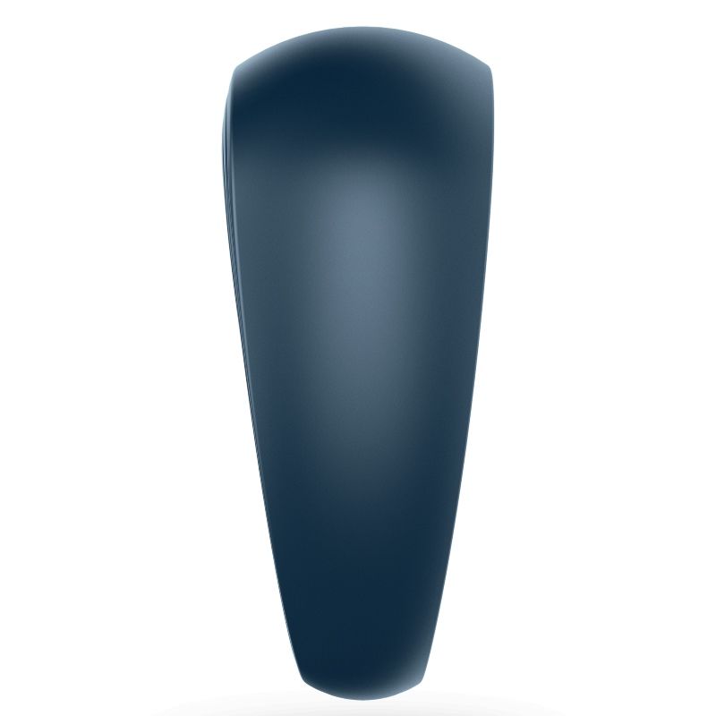 Anel vibrador Satisfyer 2 para estimulação peniana e clitoriana, feito de silicone azul e recarregável via USB.