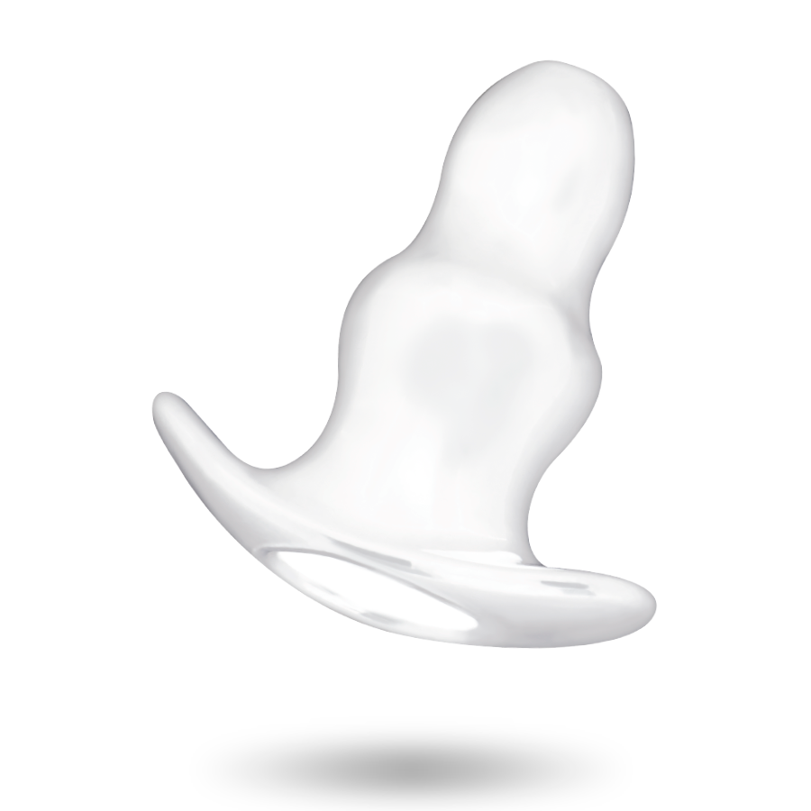 Imagem do ADDICTED TOYS Dilatador Anal Oco 11cm Transparente, mostrando seu design e material TPE.
