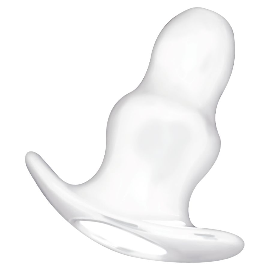 Imagem do ADDICTED TOYS Dilatador Anal Oco 11cm Transparente, mostrando seu design e material TPE.