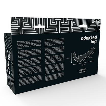 ADDICTED TOYS Dildo Sem Arnês com Nervuras e Estimulação G-Spot, em detalhe.