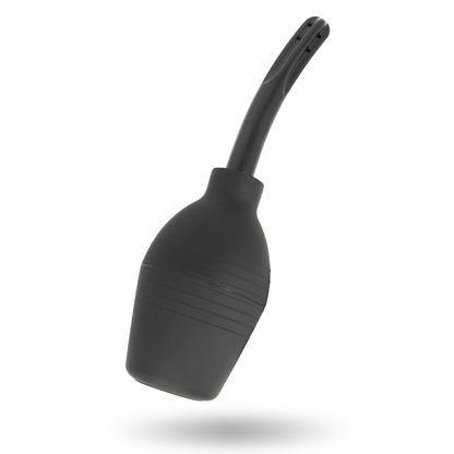 ADDICTED TOYS Squeeze Clean Higienizador Anal Preto para uma limpeza confortável e segura.