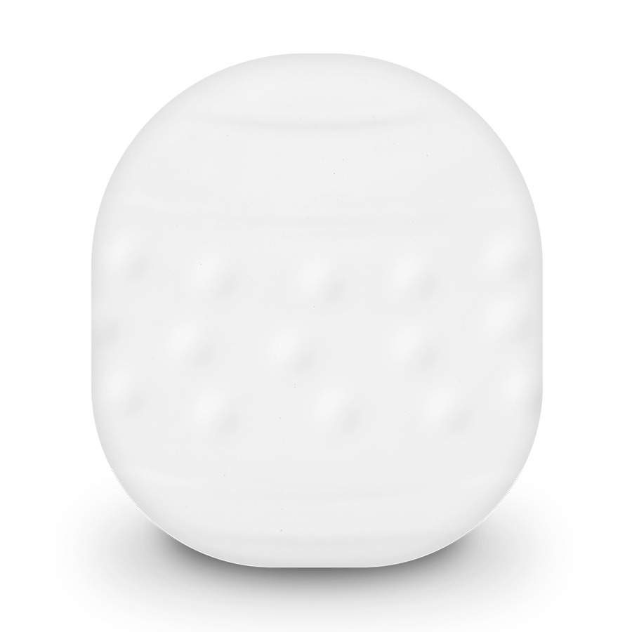 JAMYJOB Masturbador Egg Verso Discreto Textura Seda mostrando sua textura interna e formato compacto.
