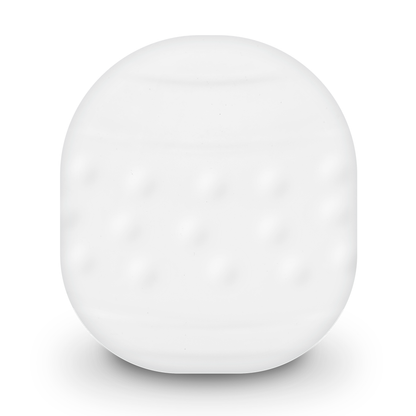 JAMYJOB Masturbador Egg Verso Discreto Textura Seda mostrando sua textura interna e formato compacto.