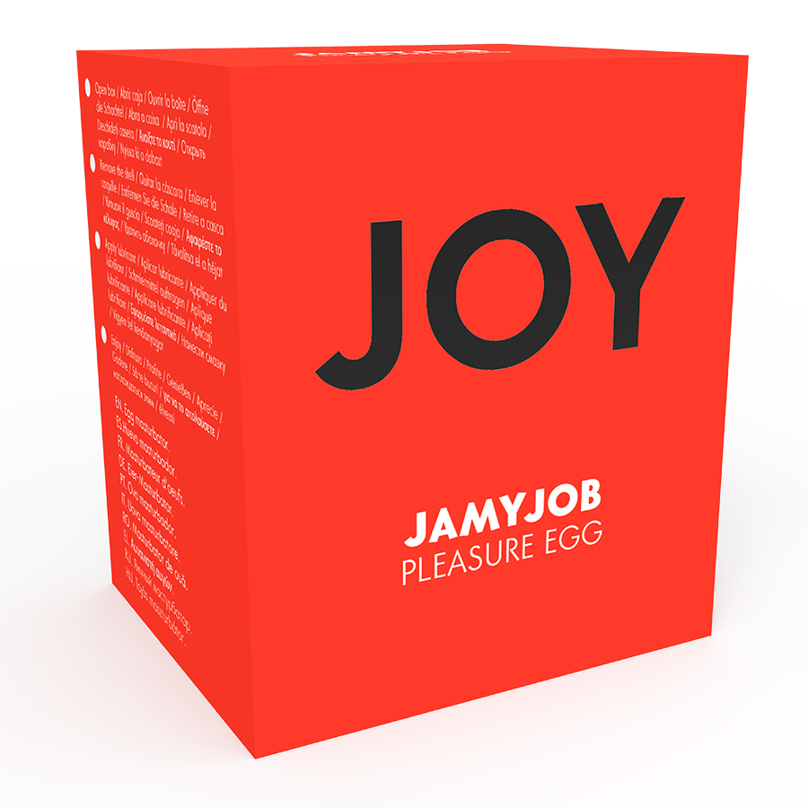Masturbador de Ovo JAMYJOB com interior texturizado e estojo discreto