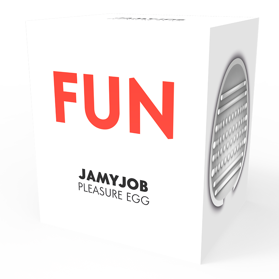 Masturbador de Ovo JAMYJOB Edição Vermelha com textura de filamentos de seda