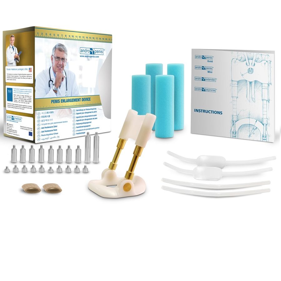 ANDROPENIS Extensor Peniano Gold, dispositivo para crescimento e alargamento peniano