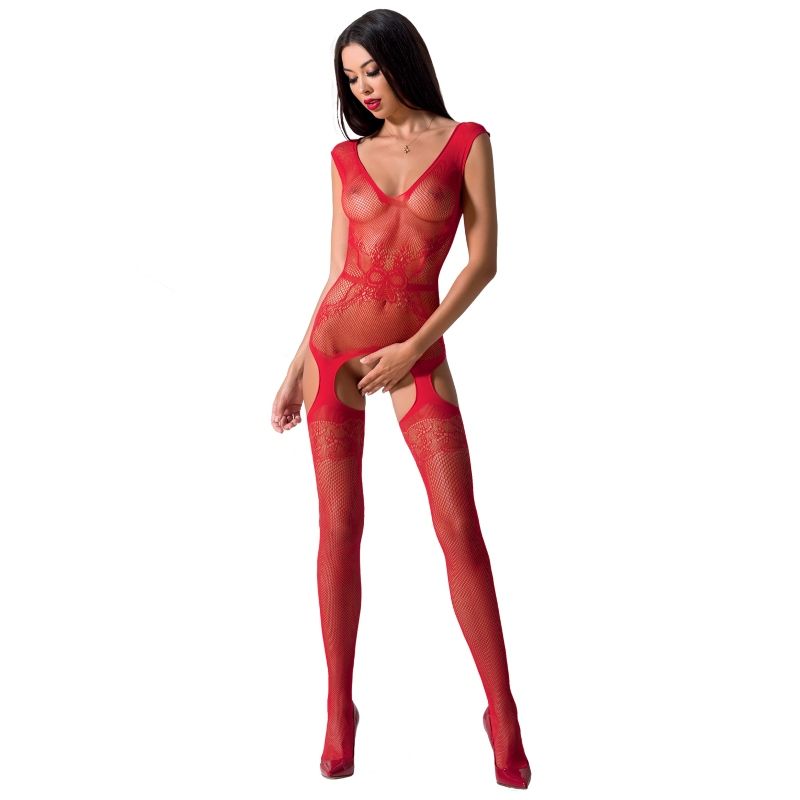 PASIÓN - BODYSTOCK MUJER BS062 ROJO TALLA ÚNICA