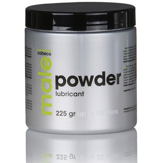 Embalagem do COBECO Lubrificante em Pó Masculino Concentrado 225GR, ideal para preparação de gel de massagem íntima.