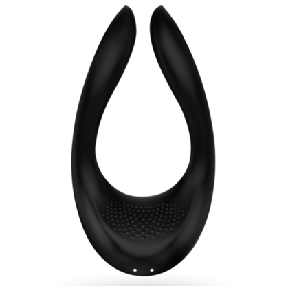 Satisfyer Parceiro Multifun 2 vibrador multifuncional preto, com design ergonómico e flexível para prazer a dois ou solo.