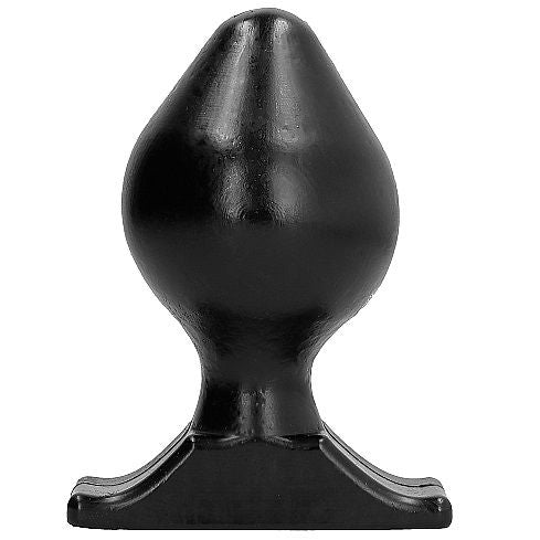 Plug anal ALL BLACK suave e flexível de 16,5 CM para prazer anal