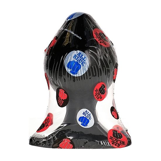 Plug anal ALL BLACK suave e flexível de 16,5 CM para prazer anal