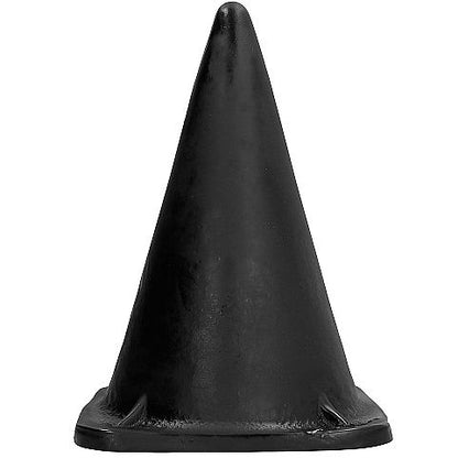 Imagem do ALL BLACK Plugue Anal Triangular XXL 30 CM, destacando o seu design e tamanho.