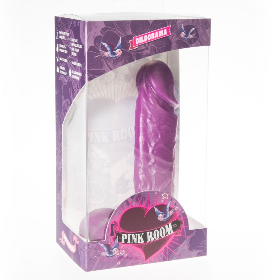 PINK ROOM - DILDO REALISTA AMADEO MORADO 15,5 CM