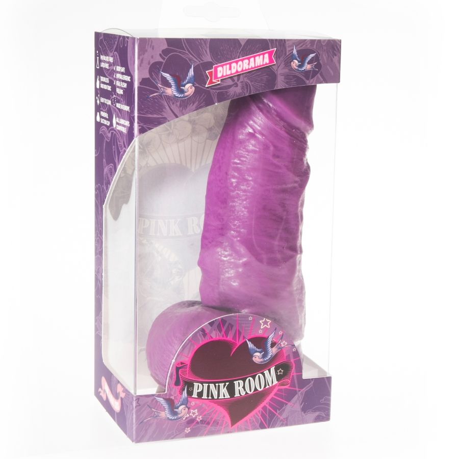SALA ROSA - DILDO REALISTA DAYAN ROXO 17 CM