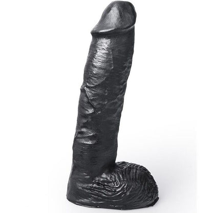 SISTEMA COLGADO - DILDO NEGRO REALISTA, COLOR MICKEY MOUSE, 24 CM