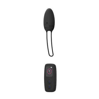 B SWISH BNAUGHTY PREMIUM Liberado Preto Vibrador com Controle Remoto em close-up, mostrando design e cor