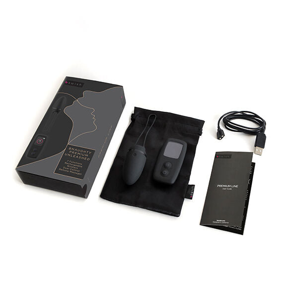 B SWISH BNAUGHTY PREMIUM Liberado Preto Vibrador com Controle Remoto em close-up, mostrando design e cor
