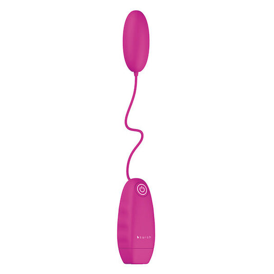 Close-up da Bala Vibrante Clássica Bnaughty B SWISH Cerise, mostrando seu design ergonômico e acabamento suave.