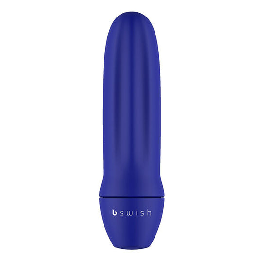 B SWISH Bmine Classic Mini Vibrador Azul Meia Noite, design compacto e elegante.