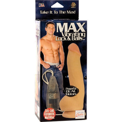 Vibrador Realista con Bolas Vibrantes y Ventosa