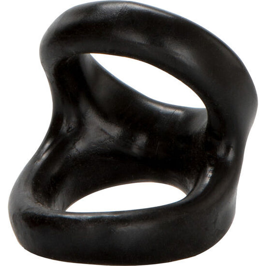 Anillo Peniano Doble Intenso para Erección Duradera Negro