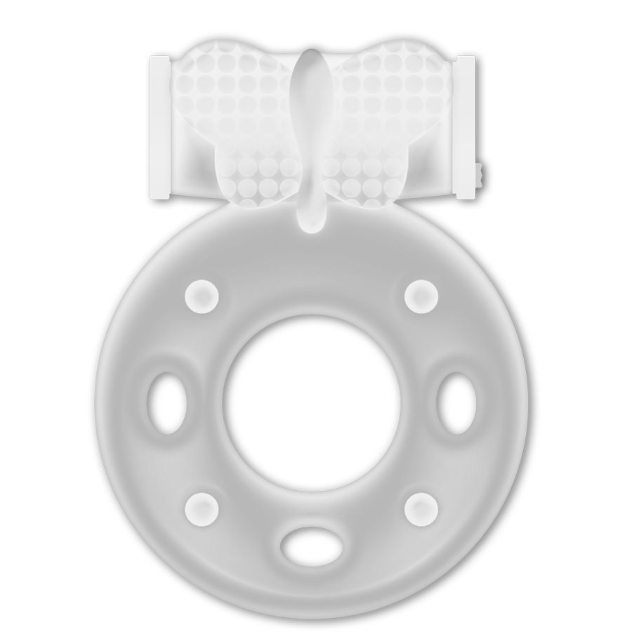 Anel Vibratório Transparente CASUAL LOVE com design ergonómico e estimulador clitoriano