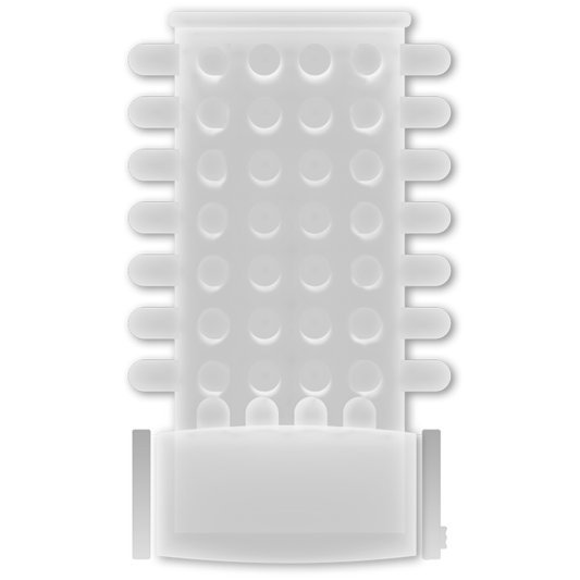Anel Peniano Vibrador Transparente CASUAL LOVE, flexível para ereção e estimulação.
