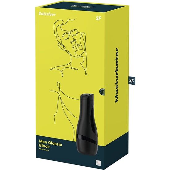 Close-up of the Satisfyer Masturbador Masculino Classic Prata showing its realistic texture and elegant design.