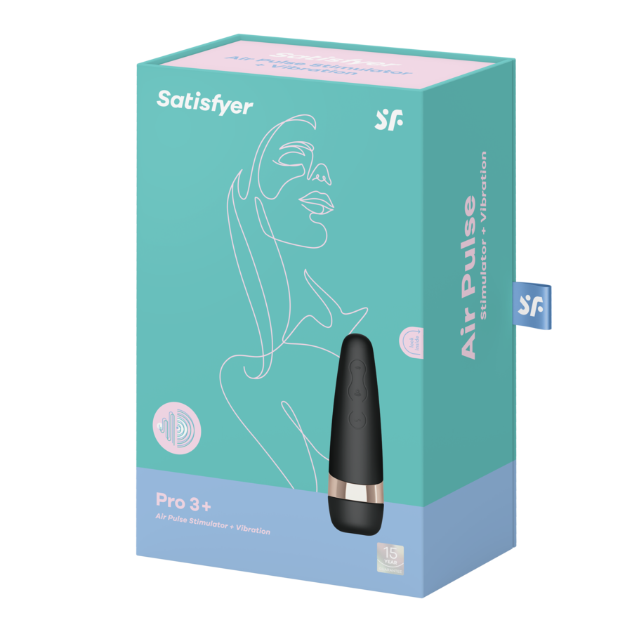Satisfyer Pro 3 Vibração Edição 2020, estimulador clitoriano com tecnologia Air Pulse e vibração.