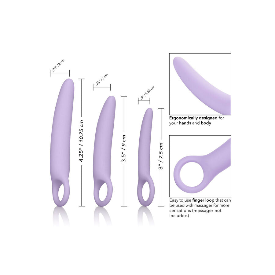 Dilatadores Vaginales de Silicona Alena - Set de 3