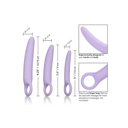 Dilatadores Vaginales de Silicona Alena - Set de 3