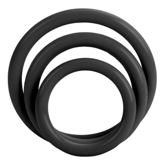 Anillos para el Pene Triples Negros