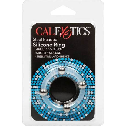 Anillo Peneano de Silicona con Cuentas de Acero