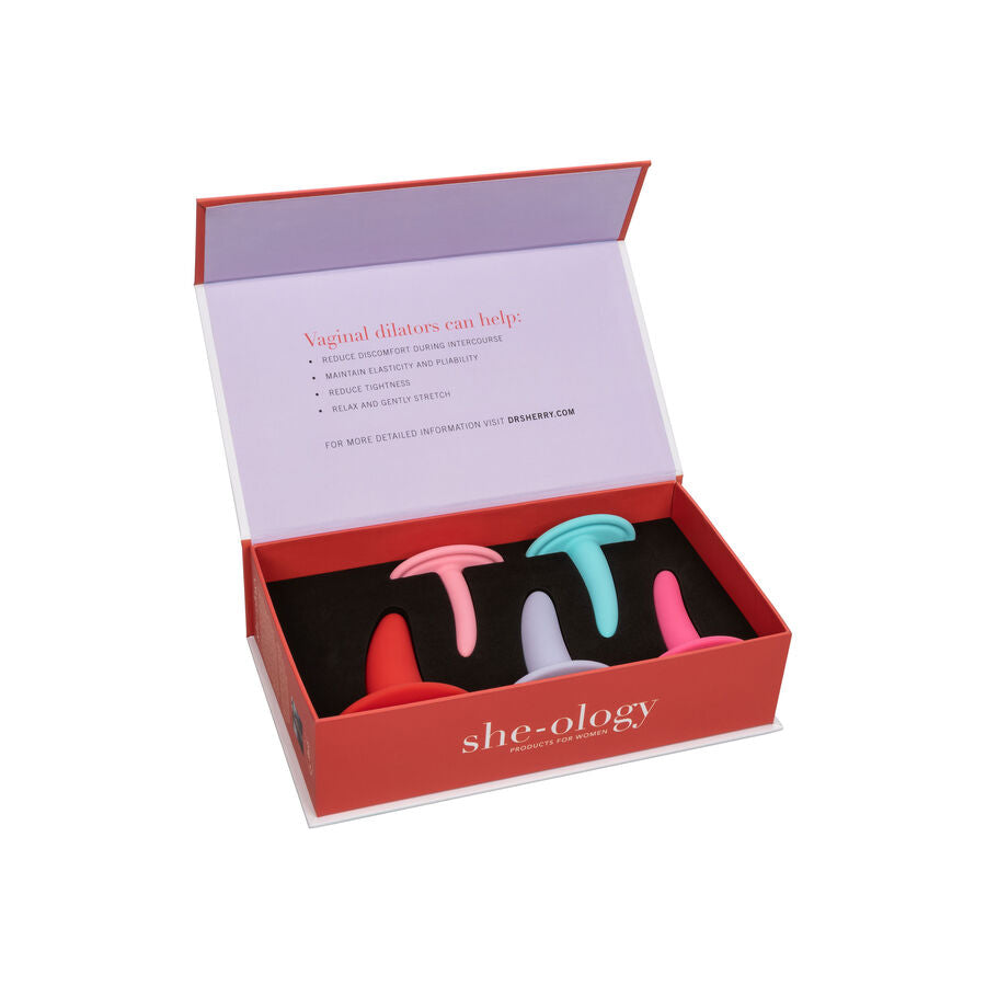 Kit de Dilatadores Vaginales y Anales Multicolor de 5 Piezas