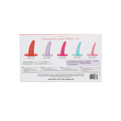 Kit de Dilatadores Vaginales y Anales Multicolor de 5 Piezas