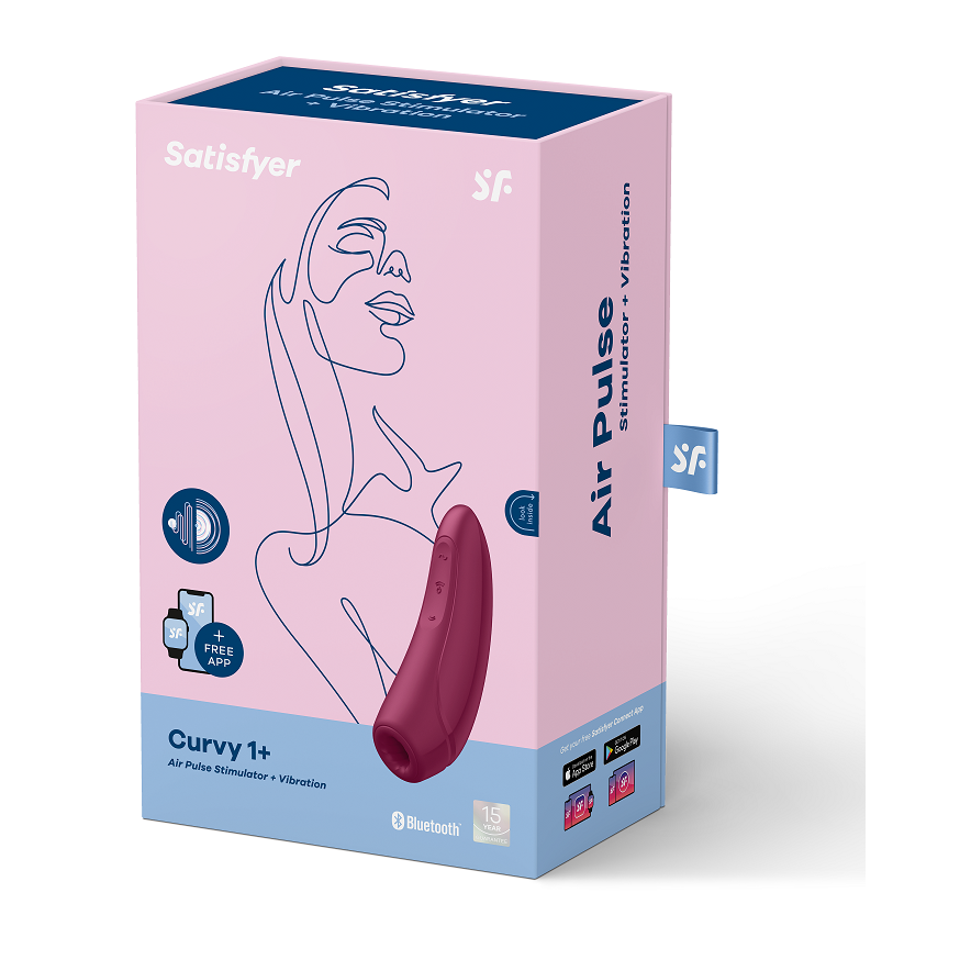 Curvy 1+ Vibrador Clitoriano con Ondas de Presión y Vibración